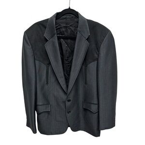 Circle S Dallas Texas Western Blazer Jacket Sport Coat Size 44R Rockabilly